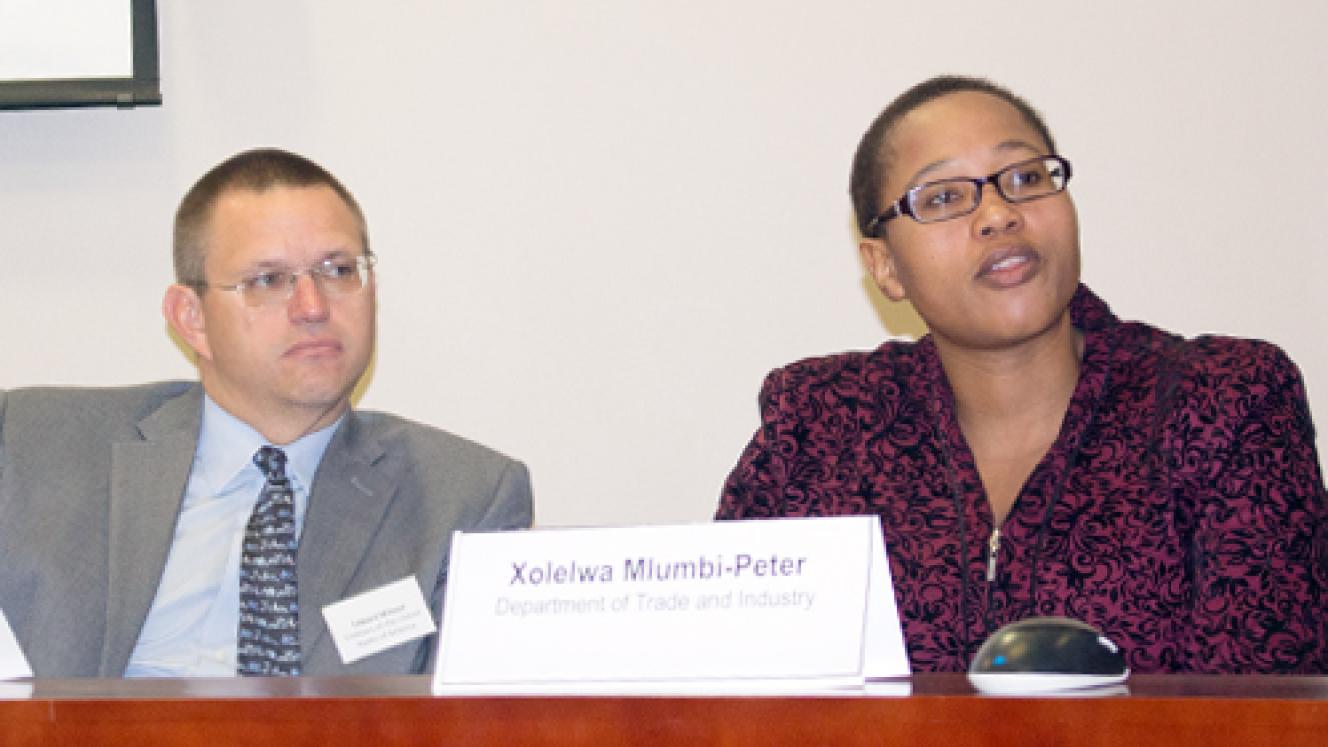 Ed Winant and Xolelwa Mlumbi-Peter.