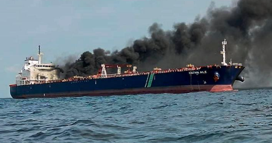 Efforts under way to move hazardous cargo from stricken tanker