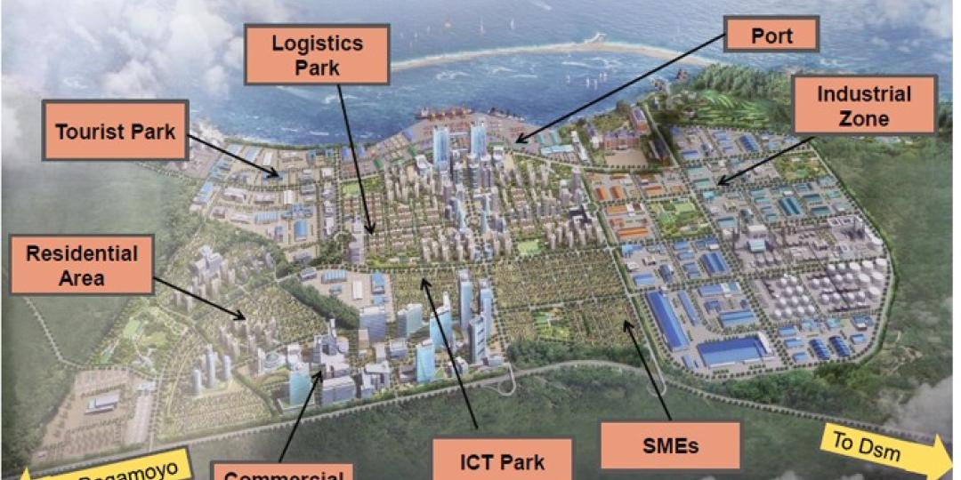 An artist’s impression of the full Bagamoyo SEZ masterplan.