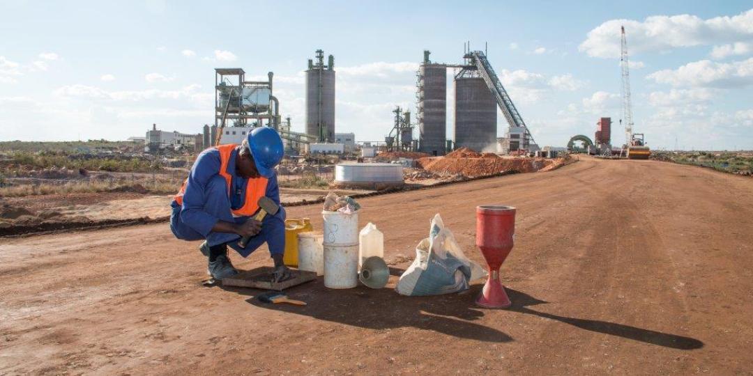 PPC’s Zimbabwean cement plant construction site. 