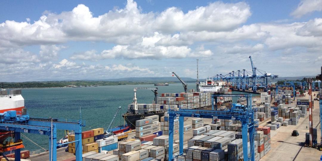 The port of Mombasa. 