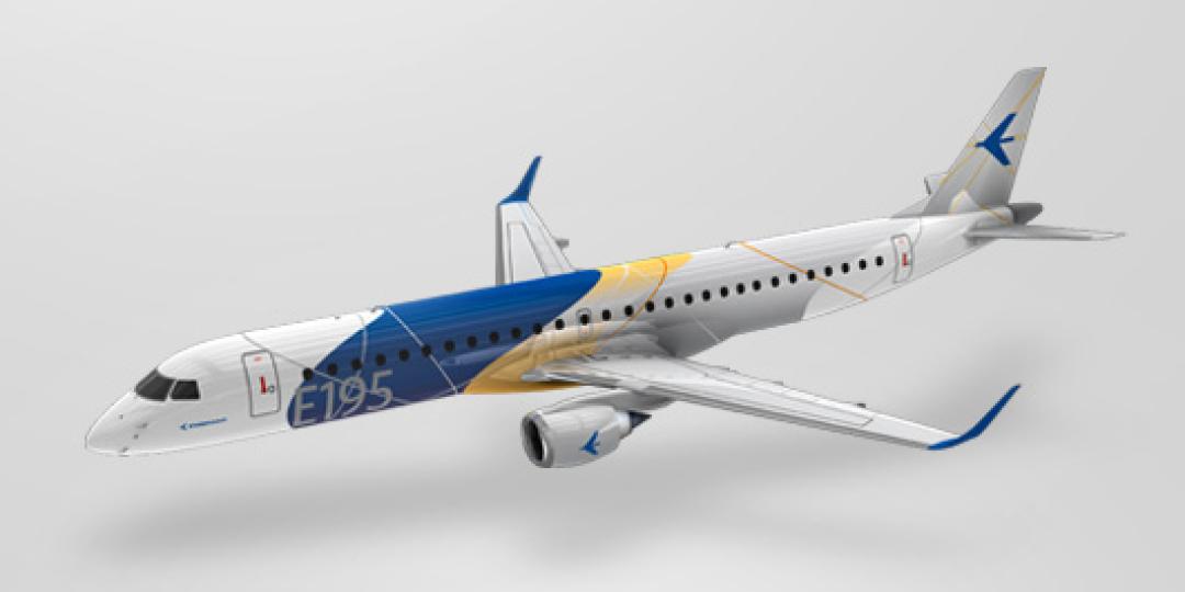 The Embraer E195.