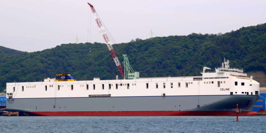 The MV Celine was built by Samsung Heavy Industries.