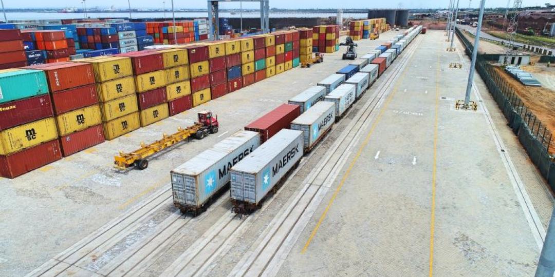 The first successful rail trial was completed at DP World Maputo last month.