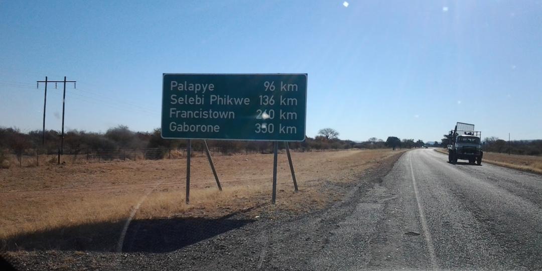 Botswana’s A1 highway.