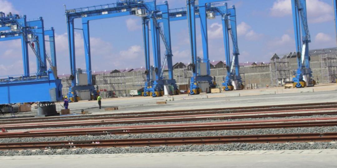 The new inland container depot in Nairobi, Kenya.