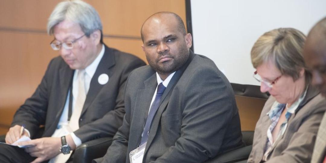 Newly appointed acting commissioner for the Transport and Urban Development Authority, Gershwin Fortune (middle).