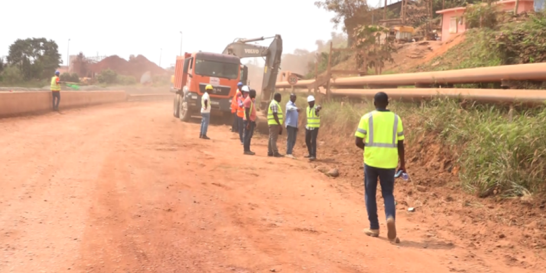 Drainage works begin for construction of new main Takoradi port road.