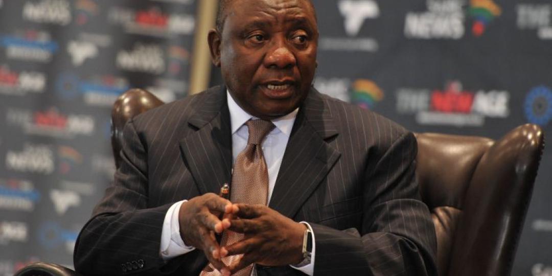 Deputy president Cyril Ramaphosa.