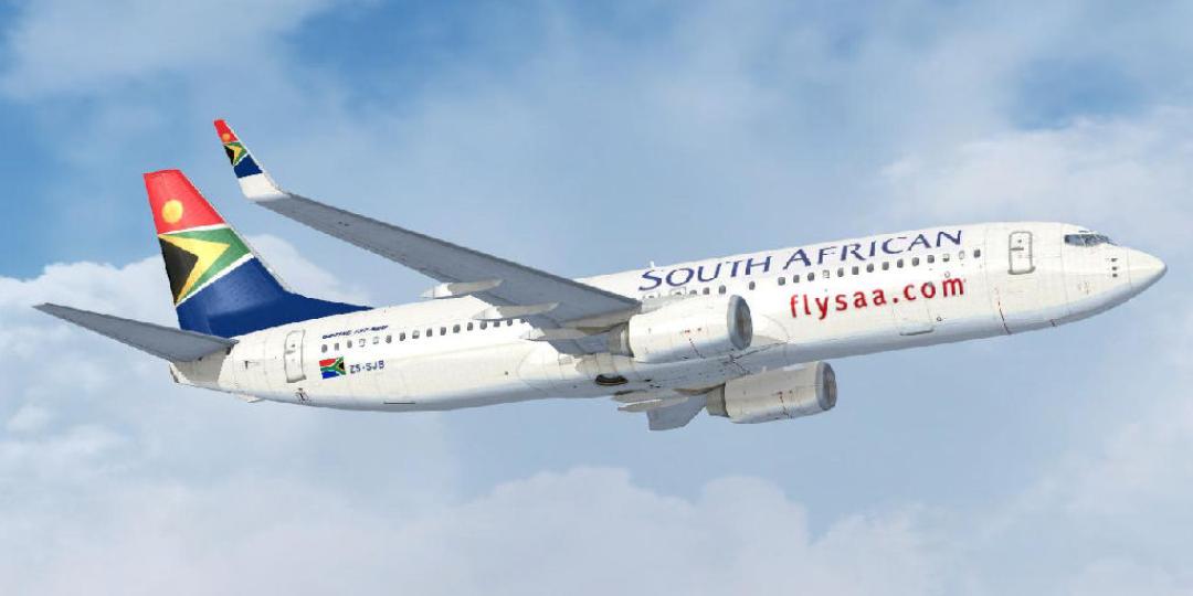 An SAA Boeing B737 aircraft.