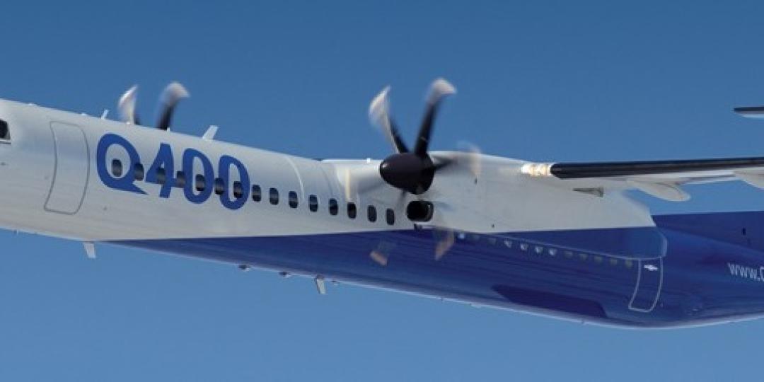 Bombardier’s Q400 turboprop aircraft.