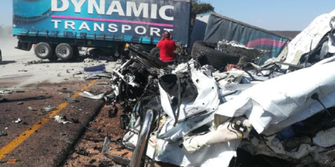 A scene from the horror crash which occurred on the N1 last month. 