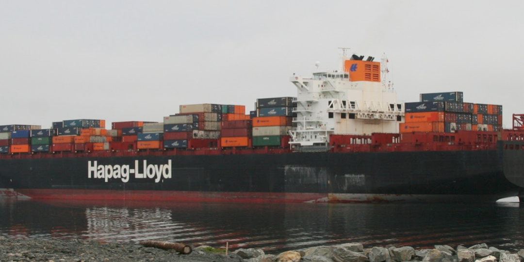 The Yantian Express which had an on-board fire