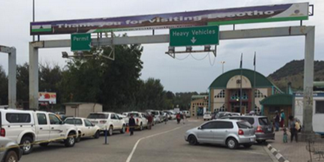 The Maseru Bridge border post.