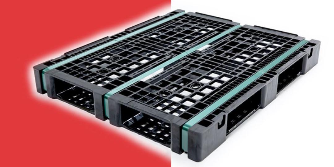A PET pallet as advertised by PalletPlast.