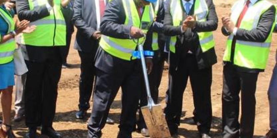 President Cyril Ramaphosa with government officials including Gauteng Premier David Makhura and Tshwane Mayor Stevens Mokgalapa, at the launch of the Tshwane Automotive Special Economic Zone. PHOTO: Jonisayi Maromo/African News Agency (ANA